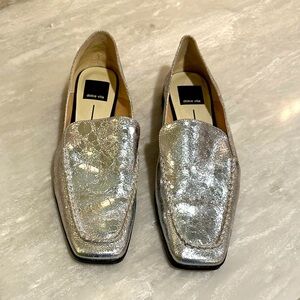 Dolce Vita Silver Loafers for Women